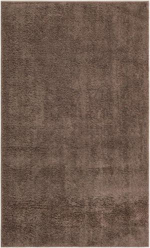Brown 5' 1 x 8' Studio Solid Shag Rectangle Rug