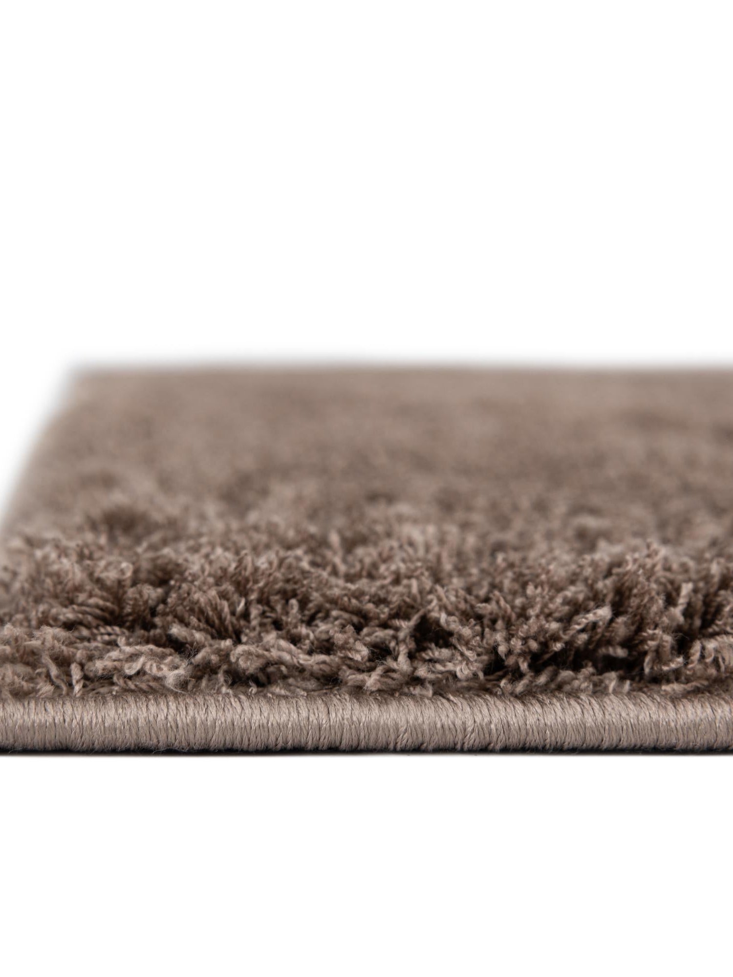 Brown 2' 7 x 10' Studio Solid Shag Runner Area Rug Thick Soft Touch Fluffy & Plush Shaggy Pile Single Color Durable Carpet for Minimalist Decor for Sale at Rug Engine