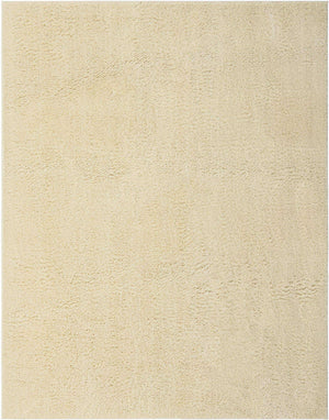 White 8' x 10' Studio Solid Shag Rectangle Area Rug Thick Soft Touch Fluffy & Plush Shaggy Pile