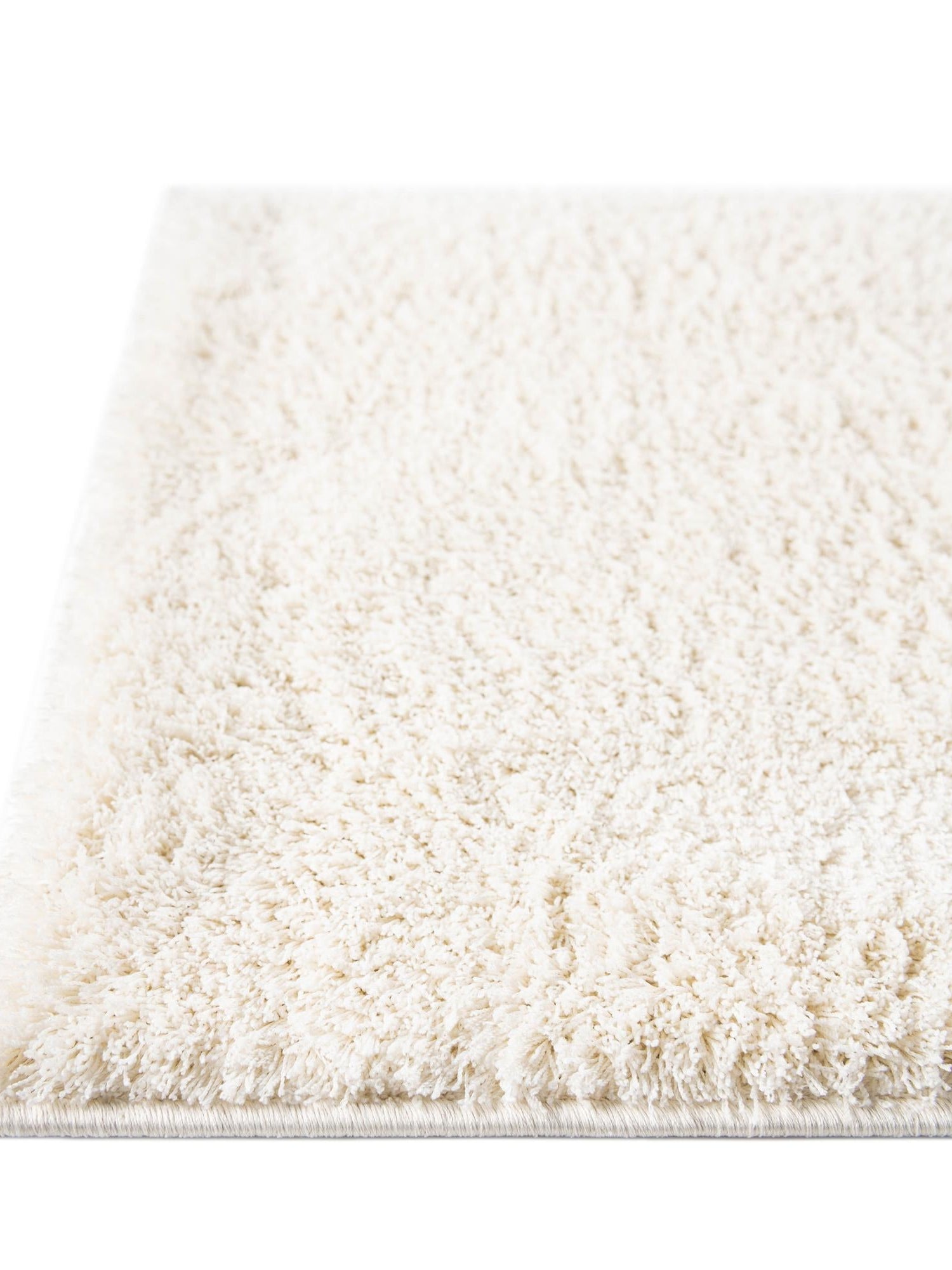 White 9' x 12' 2 Studio Solid Shag Rectangle Area Rug Thick Soft Touch Fluffy & Plush Shaggy Pile Single Color Durable Carpet for Minimalist Decor for Sale at Rug Engine
