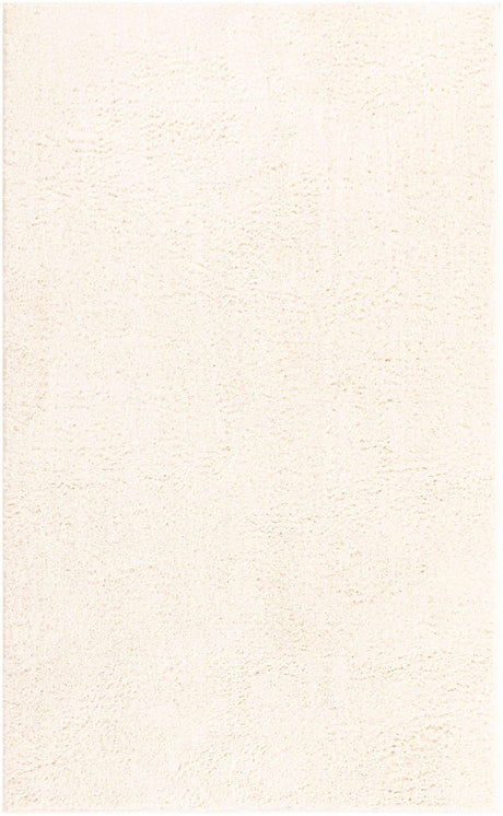 White 5' 1 x 8' Studio Solid Shag Rectangle Area Rug Thick Soft Touch Fluffy & Plush Shaggy Pile