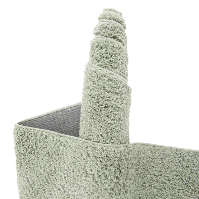 Sage Green 5' 1 x 8' Studio Solid Shag Rectangle Area Rug Thick Soft Touch Fluffy & Plush Shaggy Pile