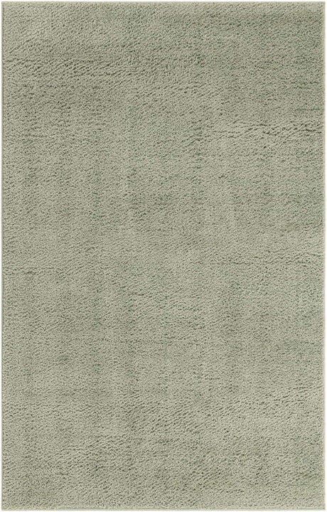 Sage Green 5' 1 x 8' Studio Solid Shag Rectangle Area Rug Thick Soft Touch Fluffy & Plush Shaggy Pile