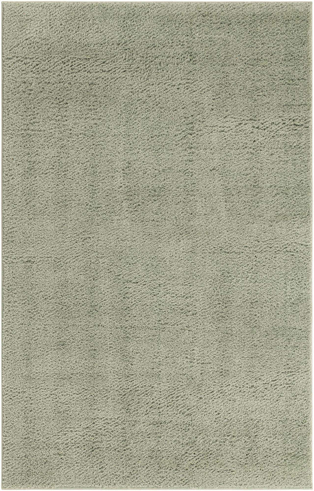 Sage Green 5' 1 x 8' Studio Solid Shag Rectangle Area Rug Thick Soft Touch Fluffy & Plush Shaggy Pile