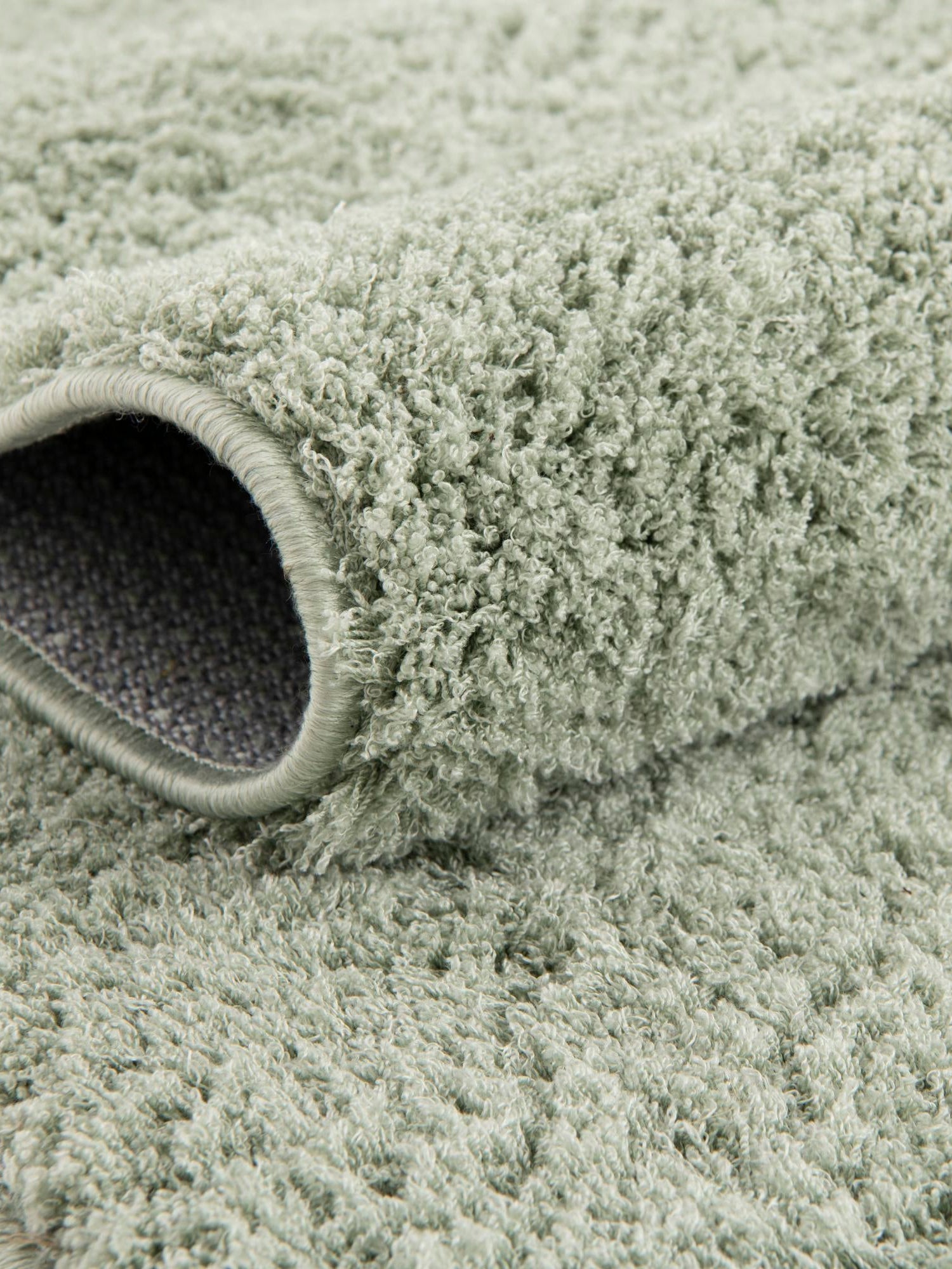 Sage Green 2' x 6' 9 Studio Solid Shag Runner Area Rug Thick Soft Touch Fluffy & Plush Shaggy Pile Single Color Durable Carpet for Minimalist Decor for Sale at Rug Engine