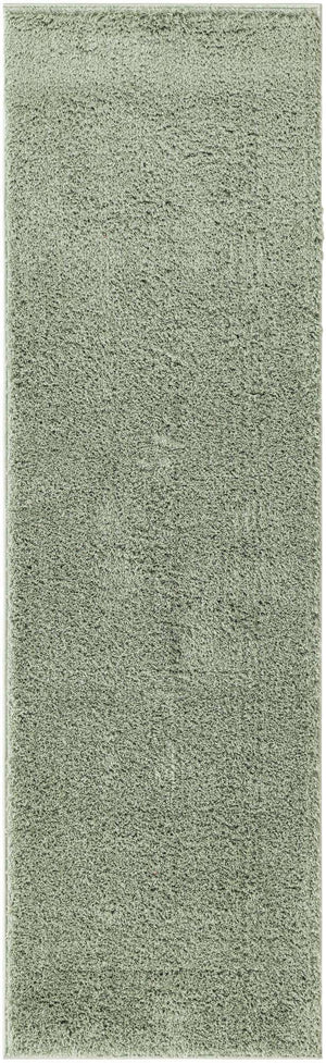 Sage Green 2' x 6' 9 Studio Solid Shag Runner Area Rug Thick Soft Touch Fluffy & Plush Shaggy Pile