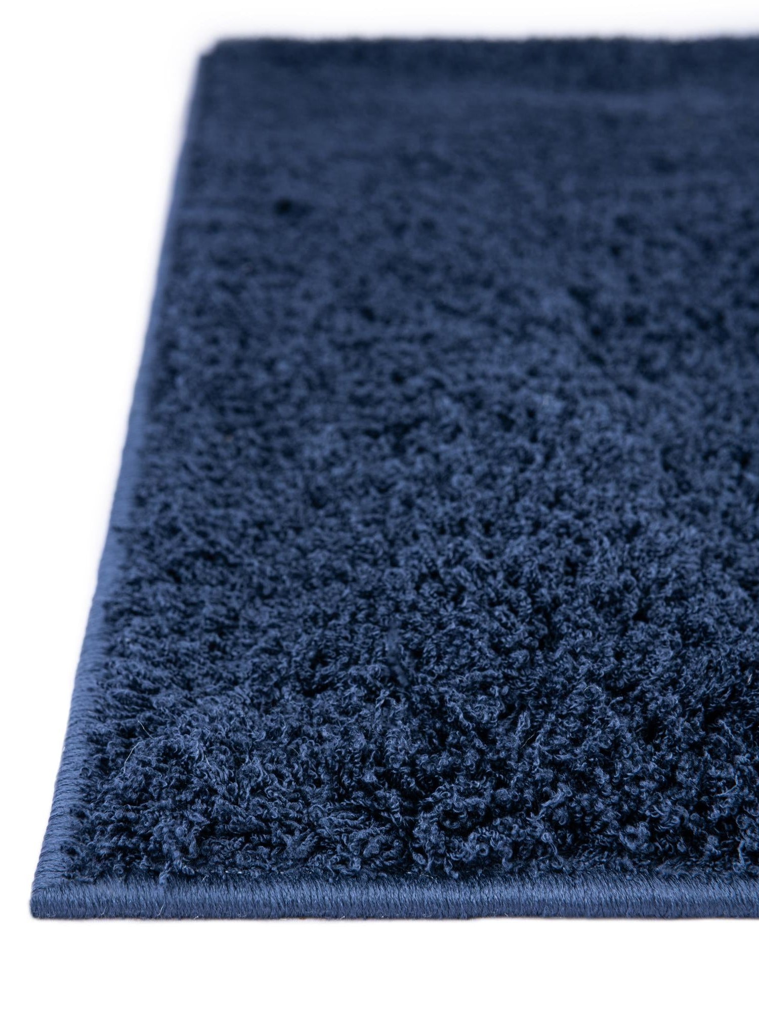 Midnight Blue 5' 1 x 8' Studio Solid Shag Rectangle Area Rug Thick Soft Touch Fluffy & Plush Shaggy Pile Single Color Durable Carpet for Minimalist Decor for Sale at Rug Engine