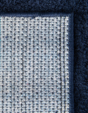 Midnight Blue 8' x 10' Studio Solid Shag Rectangle Area Rug Thick Soft Touch Fluffy & Plush Shaggy Pile