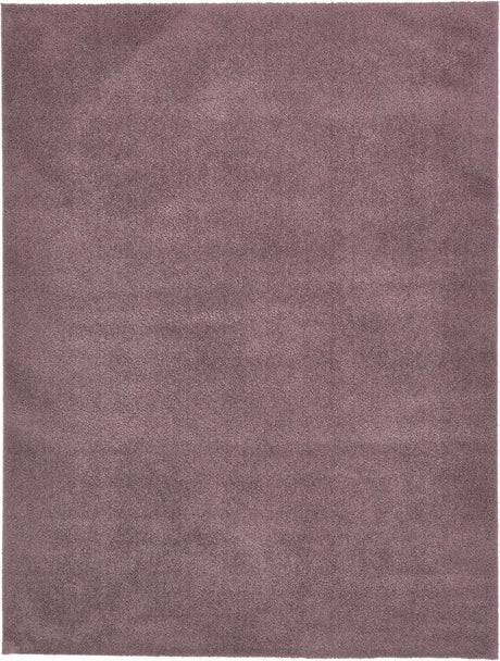 Mauve 9' x 12' 2 Studio Solid Shag Rectangle Area Rug Thick Soft Touch Fluffy & Plush Shaggy Pile