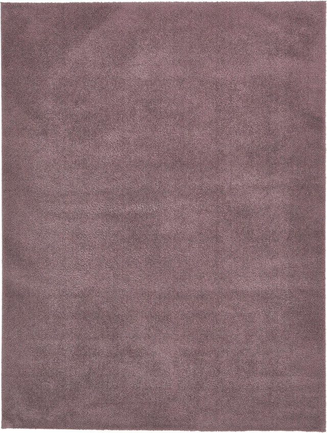 Mauve 9' x 12' 2 Studio Solid Shag Rectangle Area Rug Thick Soft Touch Fluffy & Plush Shaggy Pile