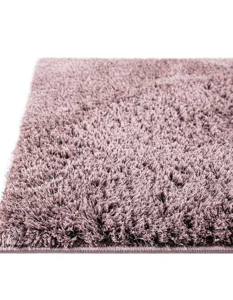 Mauve 8' x 10' Studio Solid Shag Rectangle Area Rug Thick Soft Touch Fluffy & Plush Shaggy Pile Single Color Durable Carpet for Minimalist Decor for Sale at Rug Engine