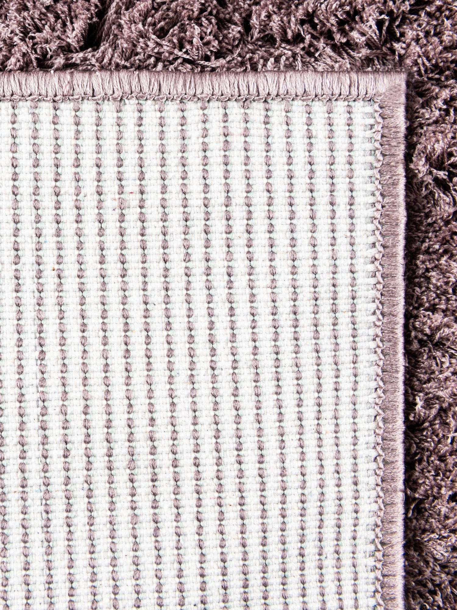 Mauve 5' 1 x 8' Studio Solid Shag Rectangle Area Rug Thick Soft Touch Fluffy & Plush Shaggy Pile Single Color Durable Carpet for Minimalist Decor for Sale at Rug Engine