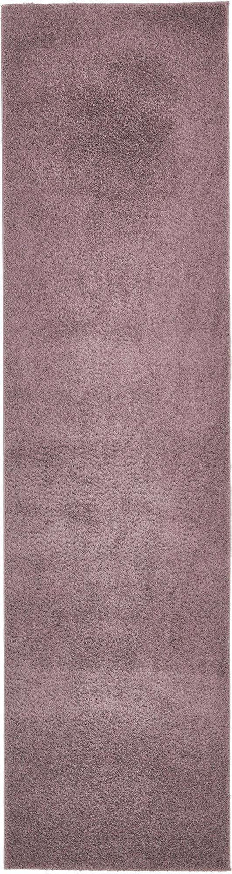 Mauve 2' 7 x 10' Studio Solid Shag Runner Area Rug Thick Soft Touch Fluffy & Plush Shaggy Pile