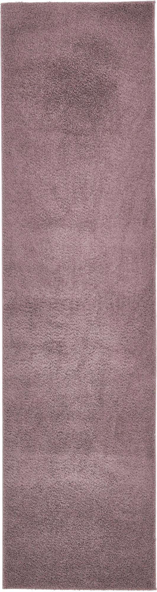 Mauve 2' 7 x 10' Studio Solid Shag Runner Area Rug Thick Soft Touch Fluffy & Plush Shaggy Pile