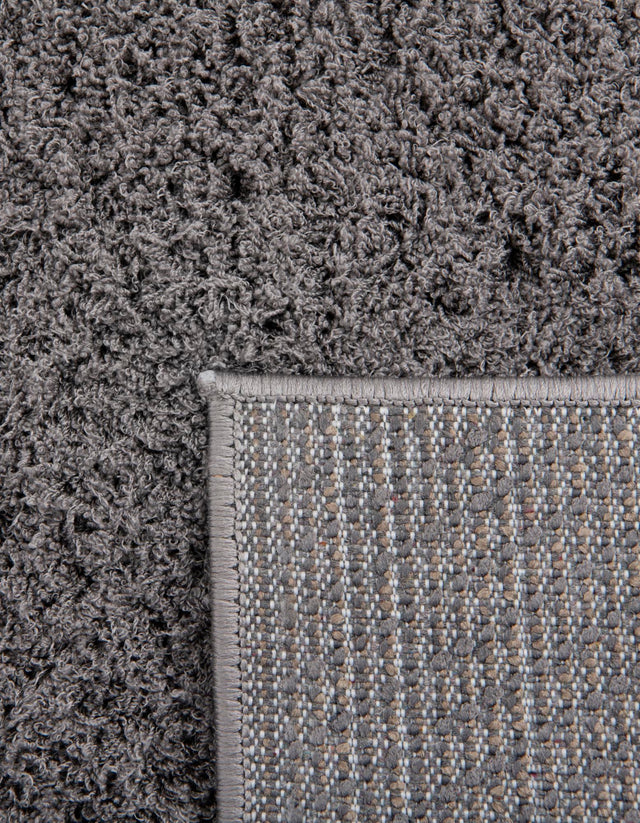 Dark Gray 2' 7 x 10' Studio Solid Shag Runner Area Rug Thick Soft Touch Fluffy & Plush Shaggy Pile