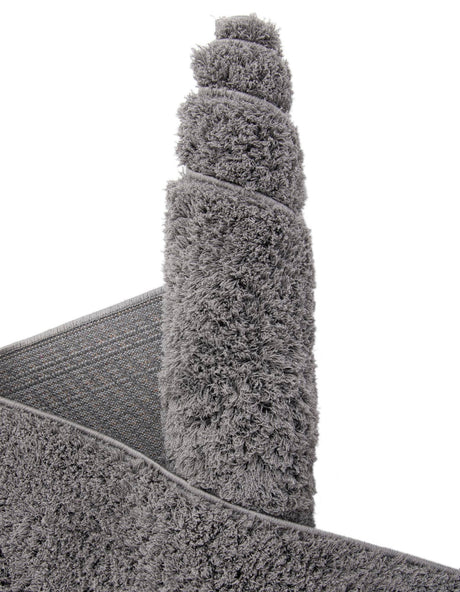 Dark Gray 2' 7 x 10' Studio Solid Shag Runner Area Rug Thick Soft Touch Fluffy & Plush Shaggy Pile Single Color Durable Carpet for Minimalist Decor for Sale at Rug Engine