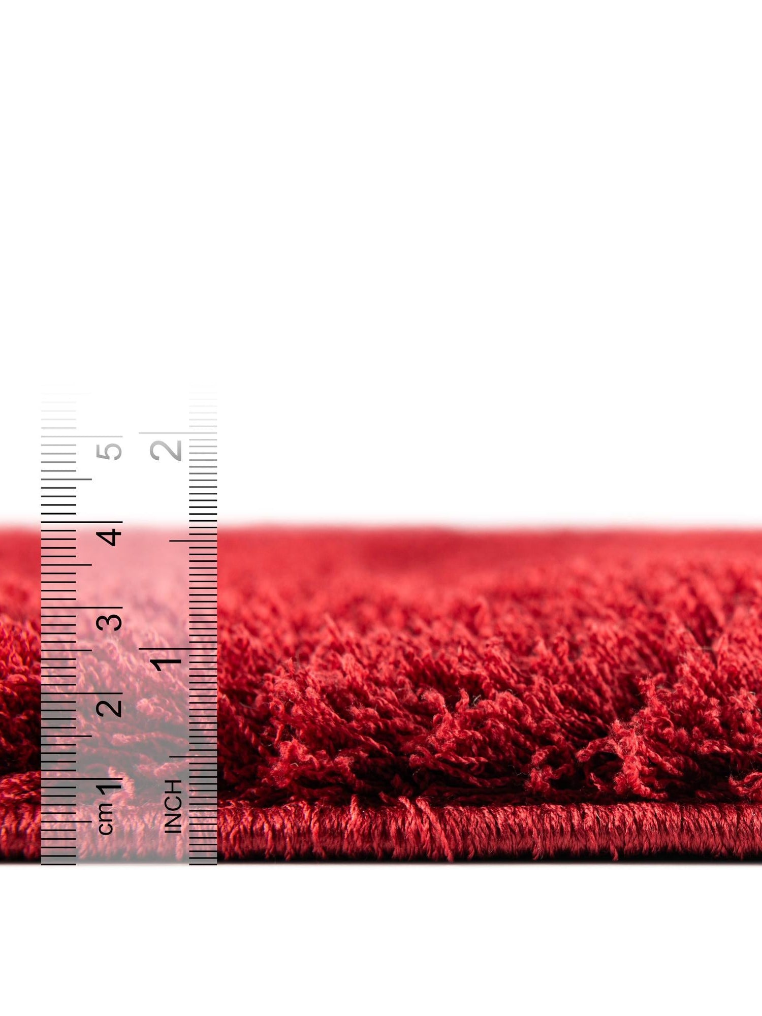 Red 8' x 10' Studio Solid Shag Rectangle Area Rug Thick Soft Touch Fluffy & Plush Shaggy Pile Single Color Durable Carpet for Minimalist Decor for Sale at Rug Engine