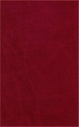 Red 5' 1 x 8' Studio Solid Shag Rectangle Area Rug Thick Soft Touch Fluffy & Plush Shaggy Pile
