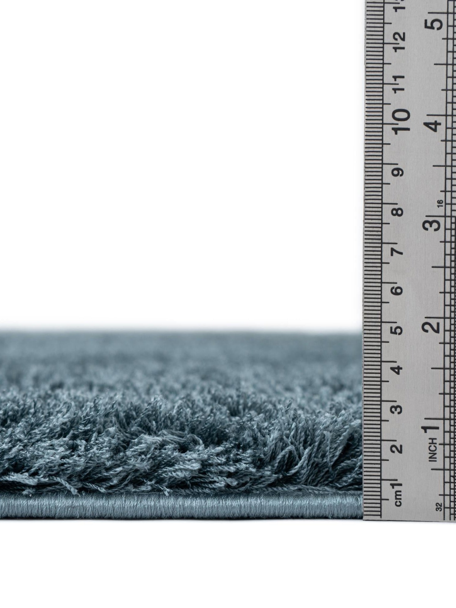 Slate Blue 2' 7 x 10' Studio Solid Shag Runner Area Rug Thick Soft Touch Fluffy & Plush Shaggy Pile Single Color Durable Carpet for Minimalist Decor for Sale at Rug Engine
