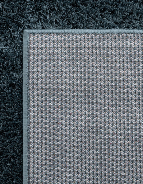 Slate Blue 2' 7 x 10' Studio Solid Shag Runner Area Rug Thick Soft Touch Fluffy & Plush Shaggy Pile Single Color Durable Carpet for Minimalist Decor for Sale at Rug Engine