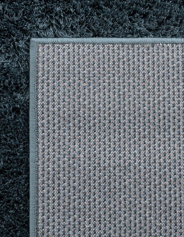 Slate Blue 2' x 6' 7 Studio Solid Shag Runner Area Rug Thick Soft Touch Fluffy & Plush Shaggy Pile
