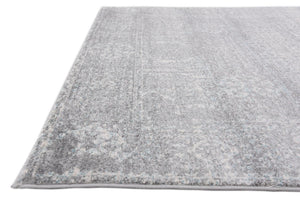 Silver 5' 1 x 8' Tradition Rectangle Area Rug Traditional Classic Vintage Design Carpet for Living Room, Bedrooms, Dining, Office Space for Sale at Rug Engine