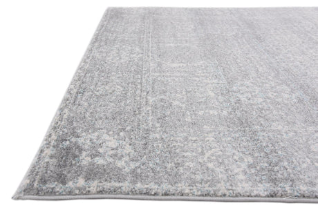 Silver 5' 1 x 8' Tradition Rectangle Area Rug Traditional Classic Vintage Design Carpet for Living Room, Bedrooms, Dining, Office Space for Sale at Rug Engine