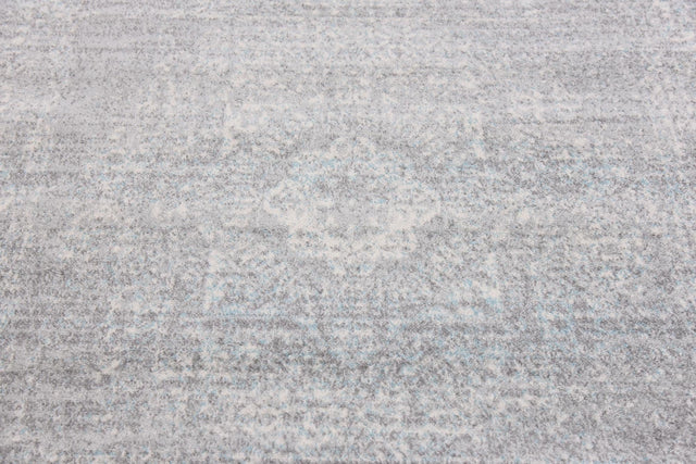 Silver 4' 1 x 6' 1 Tradition Rectangle Area Rug Traditional Classic Vintage Design Carpet for Living Room, Bedrooms, Dining, Office Space for Sale at Rug Engine