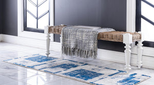 Navy Blue 2' 2 x 6' 1 Tradition Runner Area Rug Traditional Classic Vintage Design Carpet for Living Room, Bedrooms, Dining, Office Space for Sale at Rug Engine