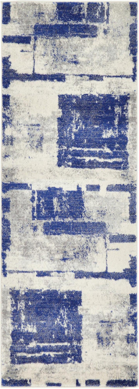 Navy Blue 2' 2 x 6' 1 Tradition Runner Area Rug Traditional Classic Vintage Design Carpet for Living Room, Bedrooms, Dining, Office Space for Sale at Rug Engine