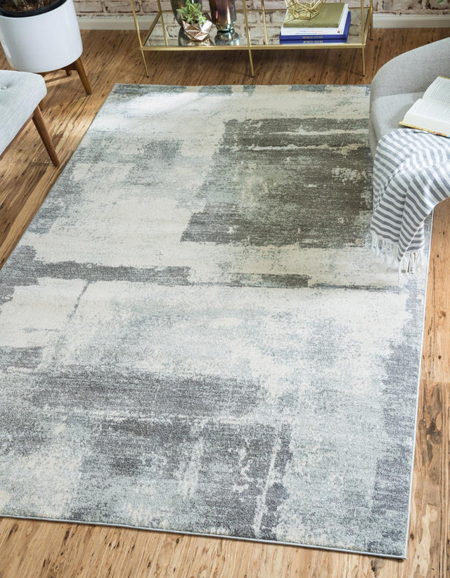 Gray 4' 1 x 6' 1 Tradition Rectangle Area Rug Traditional Classic Vintage Design Carpet for Living Room, Bedrooms, Dining, Office Space for Sale at Rug Engine
