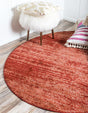 Terracotta 6' 1 x 6' 1 Del Mar Round Area Rug 100% Polypropylene Easy Clean Stain Resistant Vivid Modern Carpet Mat for Home Decor Interior Designing for Sale at Rug Engine