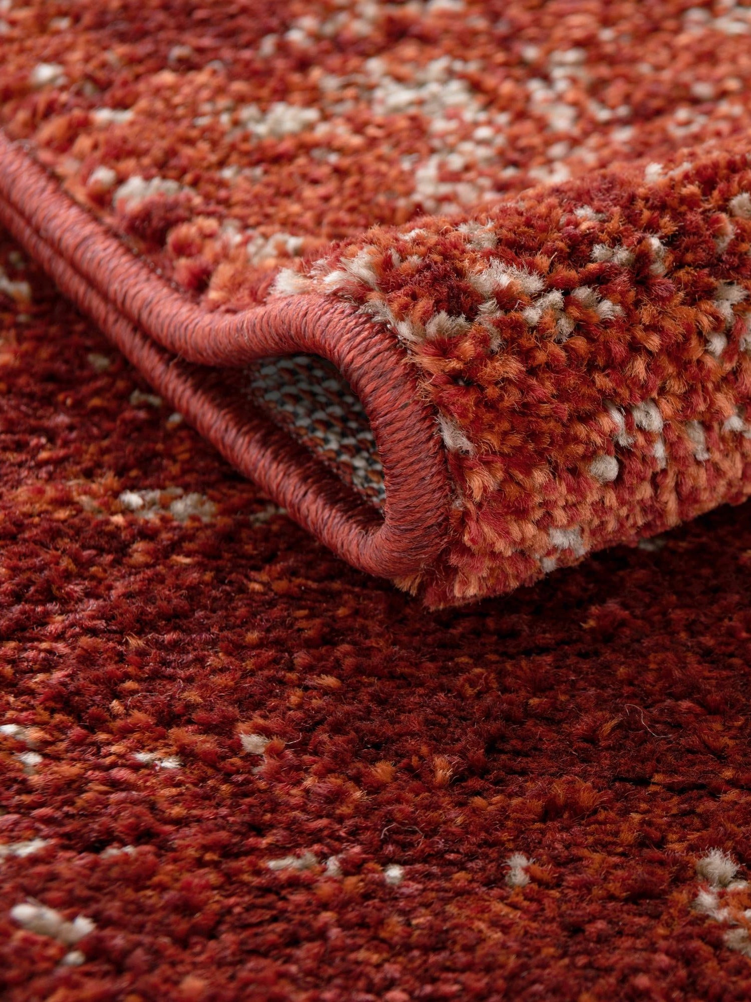 Terracotta 6' 1 x 6' 1 Del Mar Round Area Rug 100% Polypropylene Easy Clean Stain Resistant Vivid Modern Carpet Mat for Home Decor Interior Designing for Sale at Rug Engine