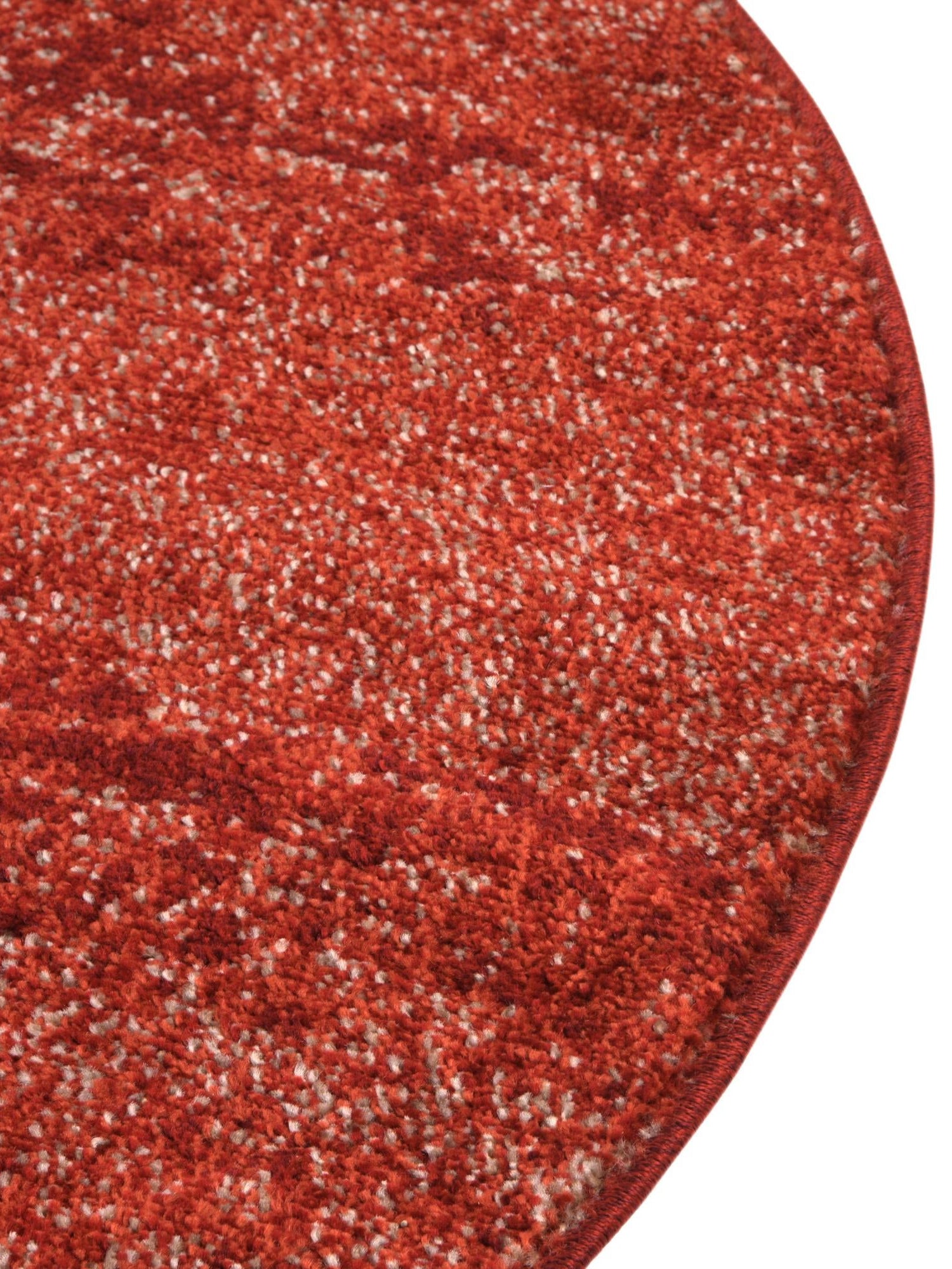 Terracotta 7' 10 x 7' 10 Del Mar Round Area Rug 100% Polypropylene Easy Clean Stain Resistant Vivid Modern Carpet Mat for Home Decor Interior Designing for Sale at Rug Engine