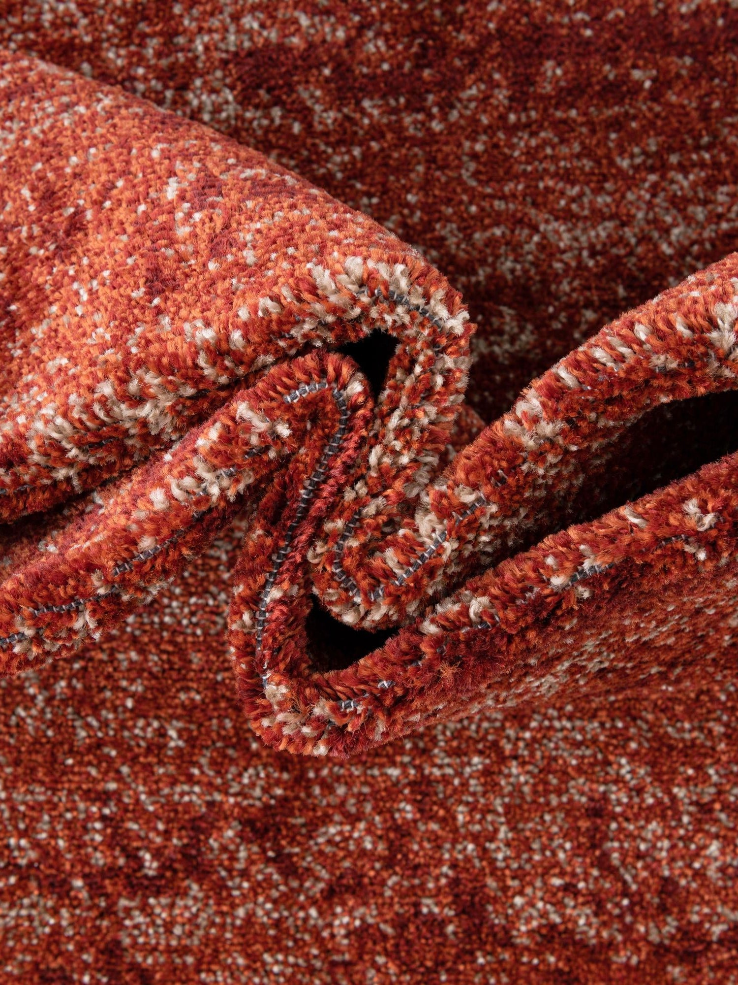 Terracotta 7' 10 x 7' 10 Del Mar Round Area Rug 100% Polypropylene Easy Clean Stain Resistant Vivid Modern Carpet Mat for Home Decor Interior Designing for Sale at Rug Engine