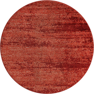 Terracotta 6' 1 x 6' 1 Del Mar Round Area Rug 100% Polypropylene Easy Clean Stain Resistant Vivid Modern Carpet Mat for Home Decor Interior Designing for Sale at Rug Engine