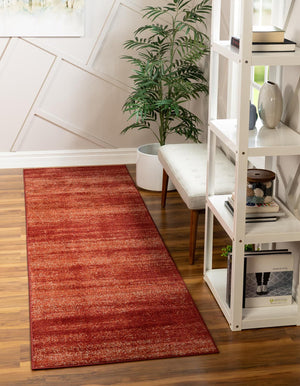 Terracotta 2' x 6' 1 Del Mar Runner Area Rug 100% Polypropylene Easy Clean Stain Resistant Vivid Modern Carpet Mat for Home Decor Interior Designing for Sale at Rug Engine