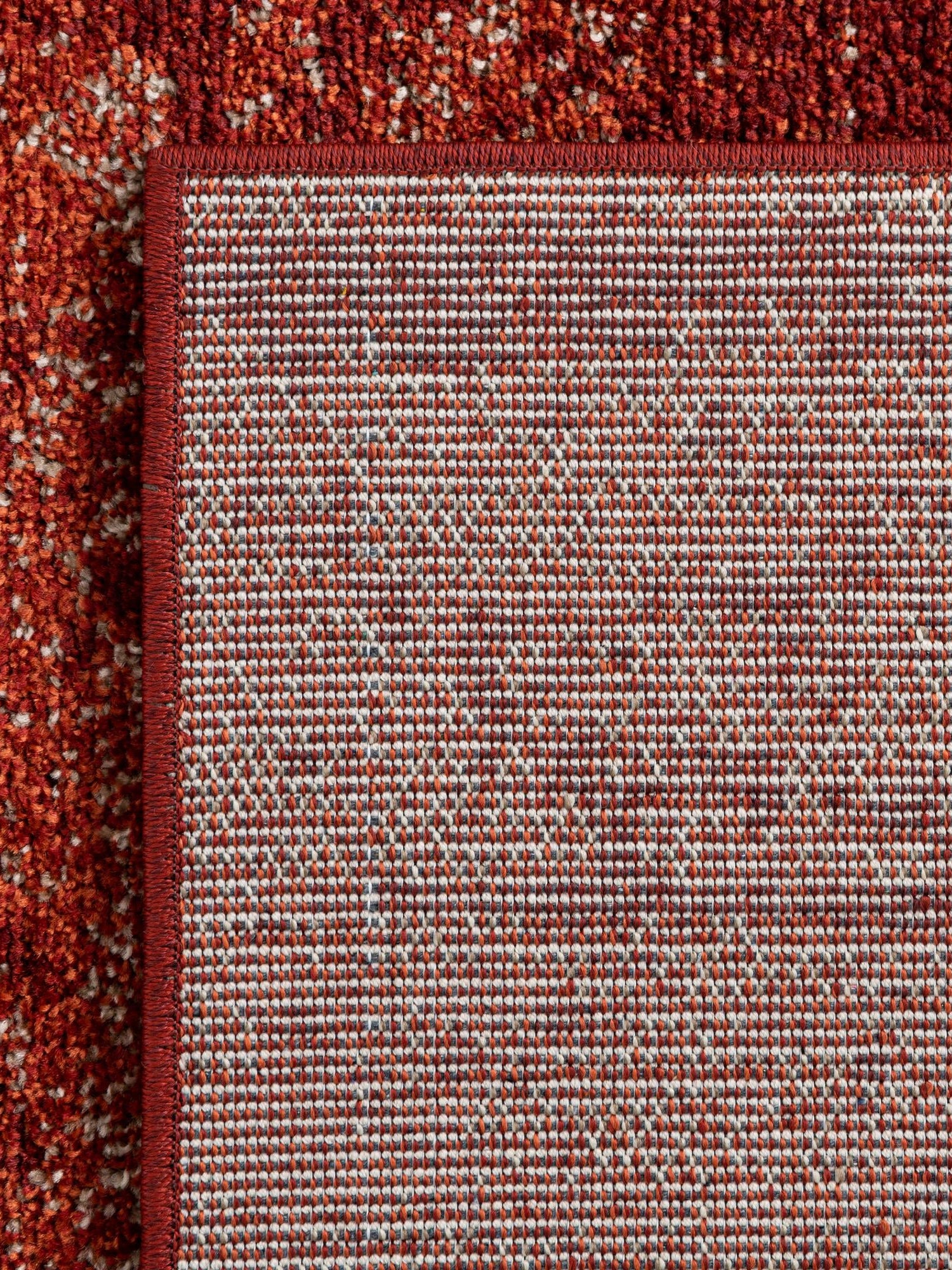 Terracotta 2' x 8' Del Mar Runner Area Rug 100% Polypropylene Easy Clean Stain Resistant Vivid Modern Carpet Mat for Home Decor Interior Designing for Sale at Rug Engine