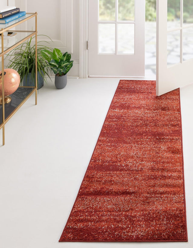 Terracotta 2' x 6' 1 Del Mar Runner Area Rug 100% Polypropylene Easy Clean Stain Resistant Vivid Modern Carpet Mat for Home Decor Interior Designing for Sale at Rug Engine