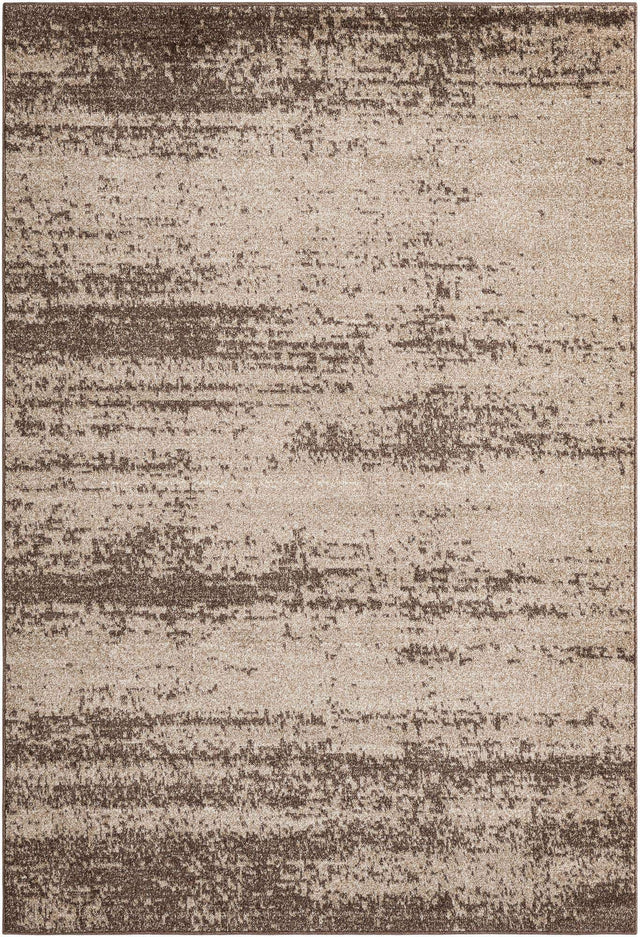Brown 6' 1 x 9' Del Mar Rectangle Area Rug 100% Polypropylene Easy Clean Stain Resistant Vivid Modern Carpet Mat for Home Decor Interior Designing for Sale at Rug Engine