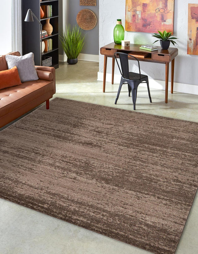 Brown 7' 10 x 7' 10 Del Mar Square Area Rug 100% Polypropylene Easy Clean Stain Resistant Vivid Modern Carpet Mat for Home Decor Interior Designing for Sale at Rug Engine