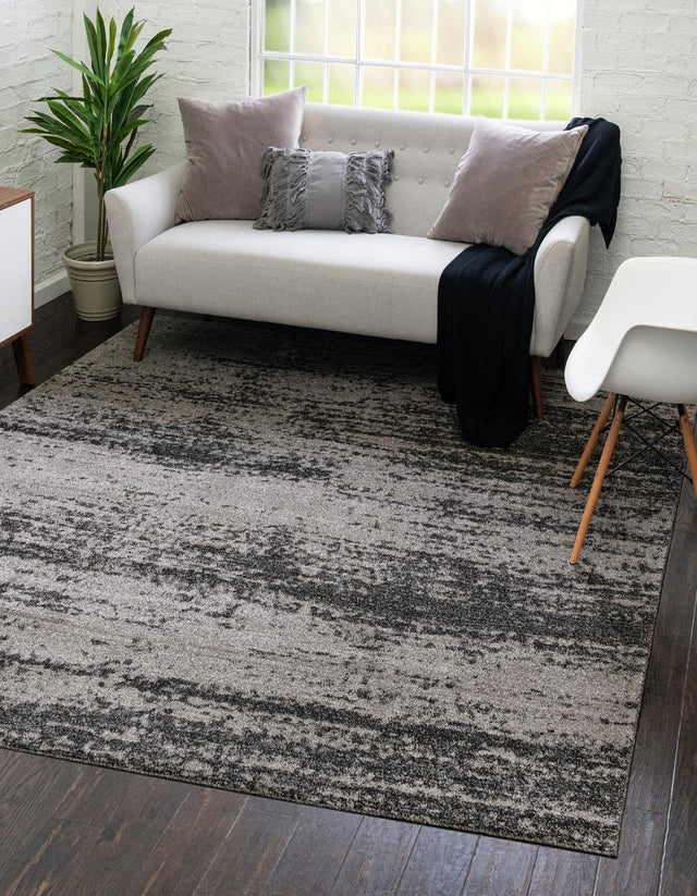 Dark Gray 7' 10 x 7' 10 Del Mar Square Area Rug 100% Polypropylene Easy Clean Stain Resistant Vivid Modern Carpet Mat for Home Decor Interior Designing for Sale at Rug Engine