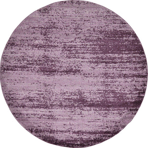 Violet 7' 10 x 7' 10 Del Mar Round Area Rug 100% Polypropylene Easy Clean Stain Resistant Vivid Modern Carpet Mat for Home Decor Interior Designing for Sale at Rug Engine