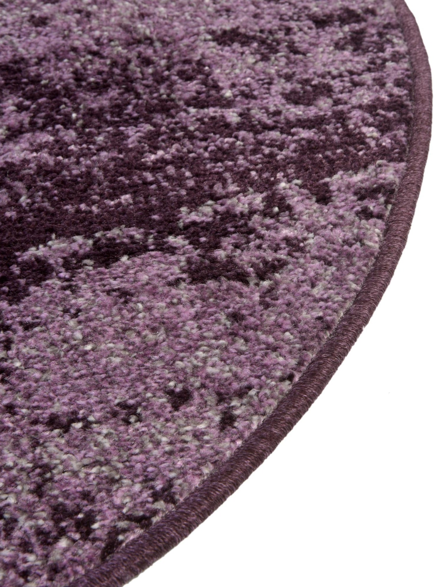 Violet 4' 1 x 4' 1 Del Mar Round Area Rug 100% Polypropylene Easy Clean Stain Resistant Vivid Modern Carpet Mat for Home Decor Interior Designing for Sale at Rug Engine