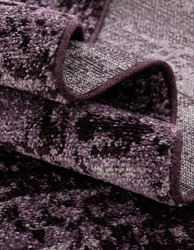 Violet 6' 1 x 6' 1 Del Mar Round Area Rug 100% Polypropylene Easy Clean Stain Resistant Vivid Modern Carpet Mat for Home Decor Interior Designing for Sale at Rug Engine