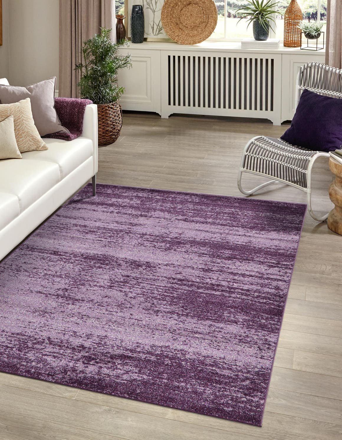 Violet 2' x 3' 1 Del Mar Rectangle Area Rug 100% Polypropylene Easy Clean Stain Resistant Vivid Modern Carpet Mat for Home Decor Interior Designing for Sale at Rug Engine