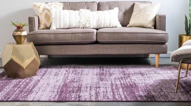 Violet 4' 1 x 6' 1 Del Mar Rectangle Area Rug 100% Polypropylene Easy Clean Stain Resistant Vivid Modern Carpet Mat for Home Decor Interior Designing for Sale at Rug Engine