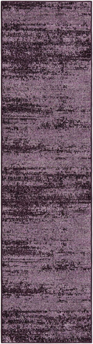 Violet 2' 7 x 10' Del Mar Runner Area Rug 100% Polypropylene Easy Clean Stain Resistant Vivid Modern Carpet Mat for Home Decor Interior Designing for Sale at Rug Engine
