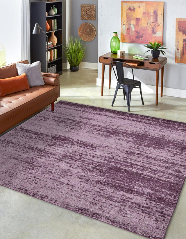 Violet 7' 10 x 7' 10 Del Mar Square Area Rug 100% Polypropylene Easy Clean Stain Resistant Vivid Modern Carpet Mat for Home Decor Interior Designing for Sale at Rug Engine
