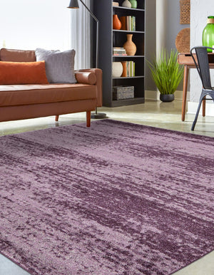 Violet 7' 10 x 7' 10 Del Mar Square Area Rug 100% Polypropylene Easy Clean Stain Resistant Vivid Modern Carpet Mat for Home Decor Interior Designing for Sale at Rug Engine